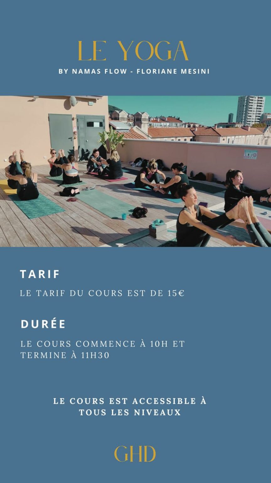 Yoga Brunch sur le rooftop Activités Hôtel à Toulon Grand Hôtel Dauphiné