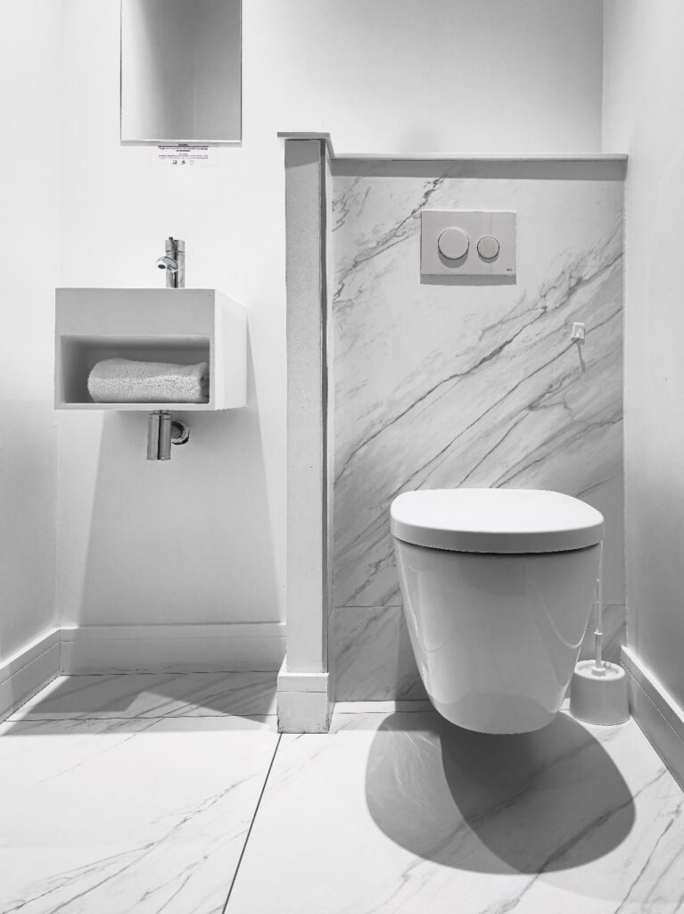 Toilettes séparés dans la Junior Suite du Grand Hôtel Dauphiné Toulon